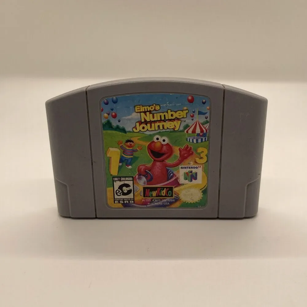NewKidCo Elmo's Number Journey Nintendo 64 N64 Sesame Street NTSC-U/C EC